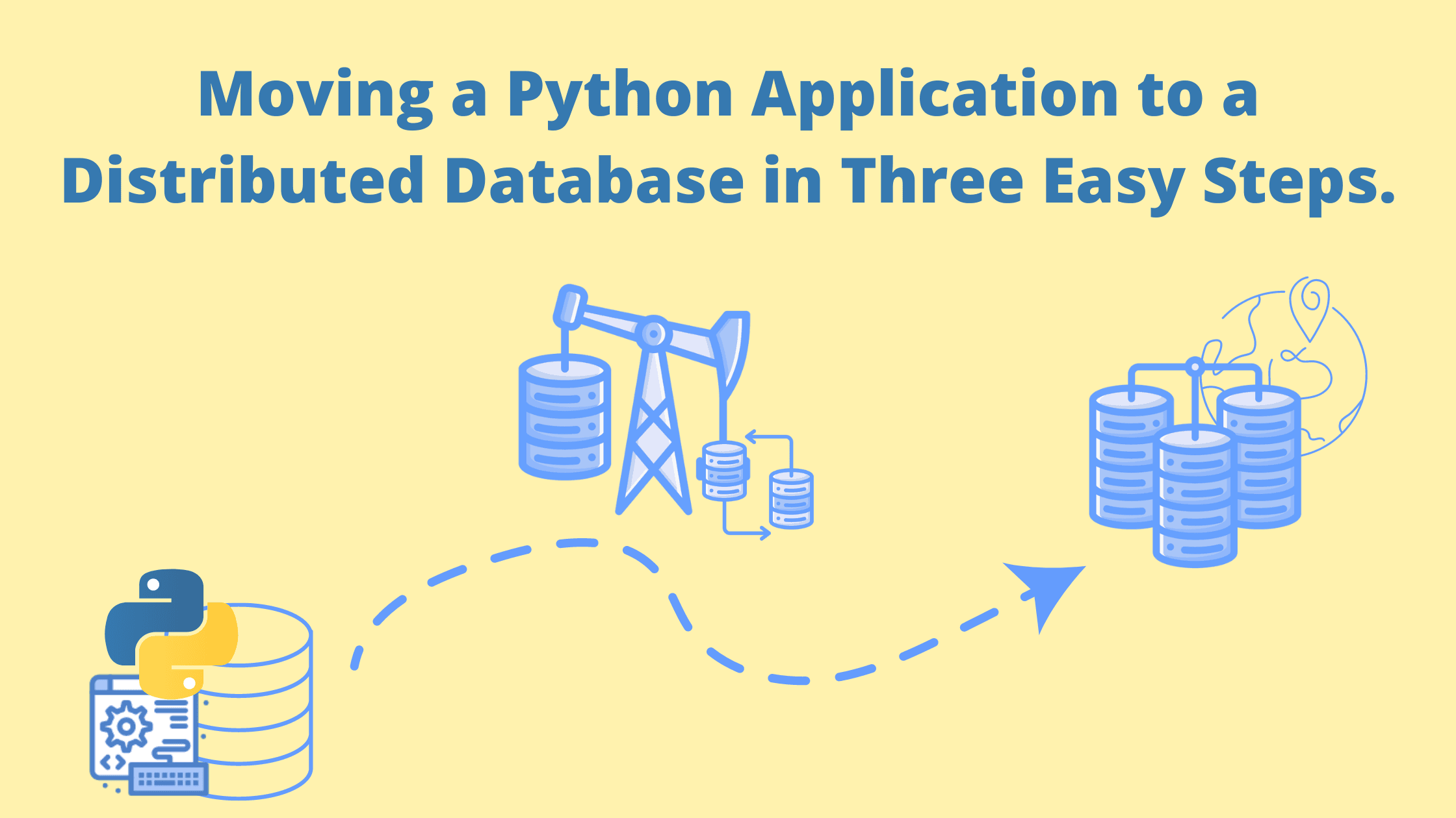 Moving a Python Application to a Distributed Database in Three Easy Steps.